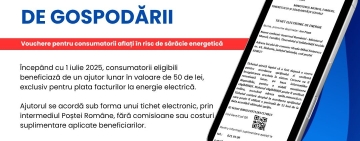 Ajutor lunar de 50 de lei pentru familiile cu venituri mici, la plata facturilor de energie electrică