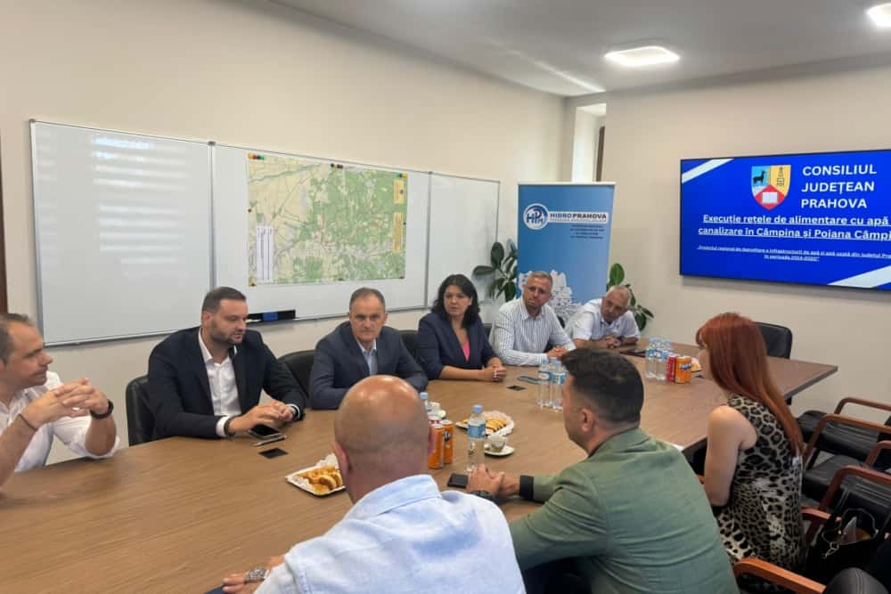 Semnarea contractului PH-CL-01 – “Execuție rețele de alimentare cu apă și canalizare în Câmpina și Poiana Câmpina”