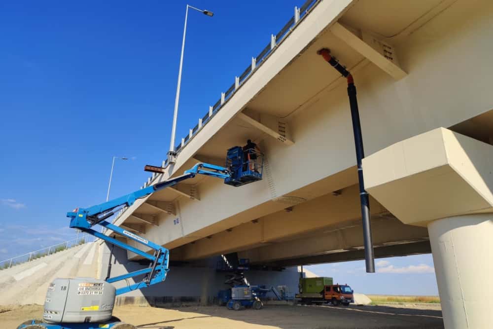 Noi lucrări la podul peste râul Sărata, de pe lotul 2 al autostrăzii Dumbrava - Buzău! Când ar putea, totuși, să fie gata și acest sector al A7