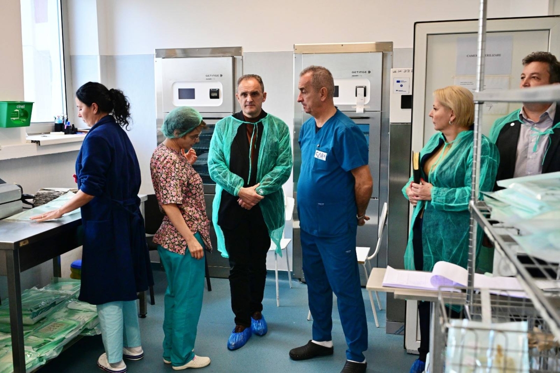 Vizită de evaluare la secția de Obstetrică-Ginecologie a Spitalului Județean în vederea optimizării serviciilor medicale. Mesajul președintelui CJ Prahova, Virgil Nanu