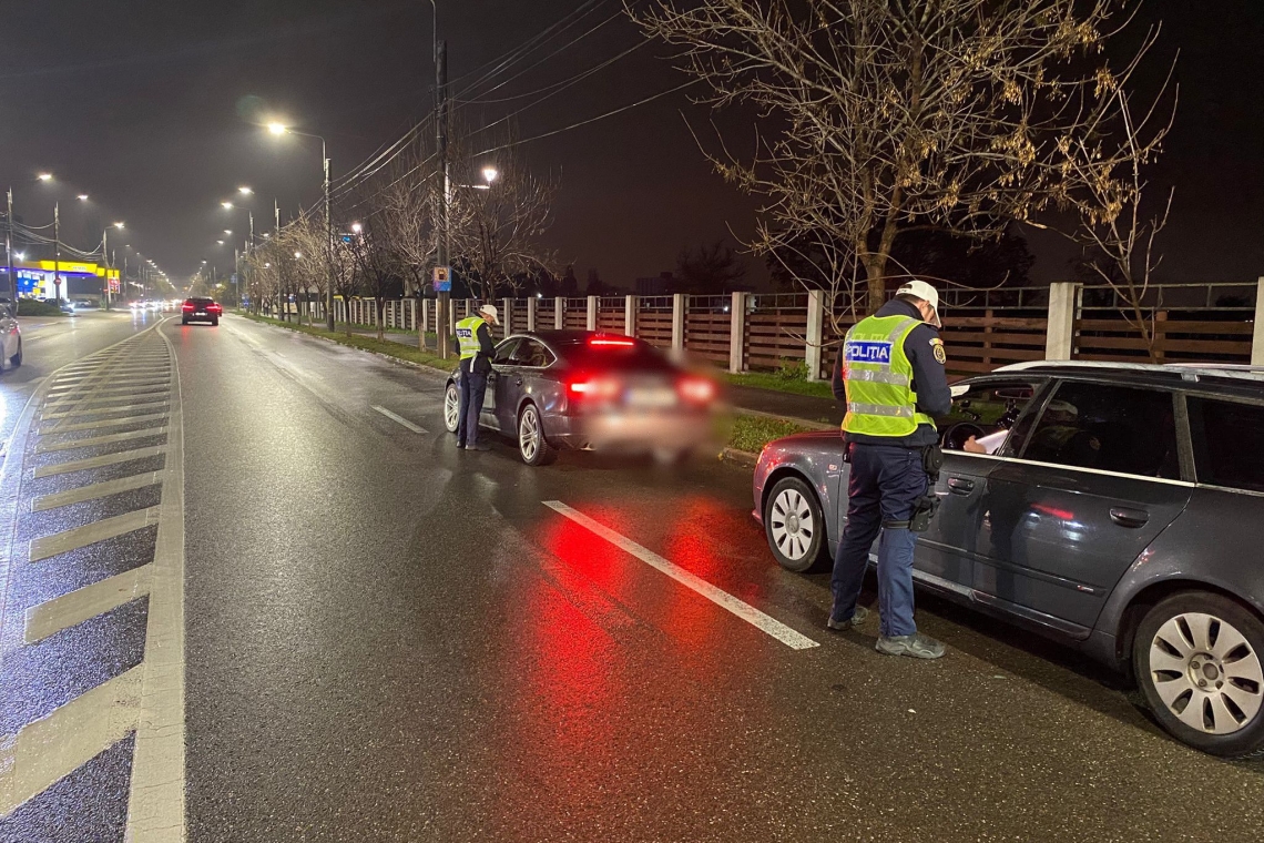 Razie rutieră de amploare în Ploiești, sâmbătă seară