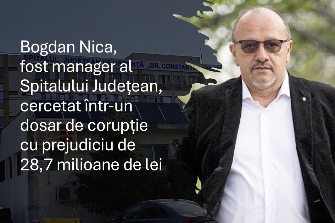Exclusiv! Fostul manager al Spitalului Județean Ploiești, Bogdan Cristian Nica, cercetat de DNA pentru un prejudiciu de 28.700.000 de lei!