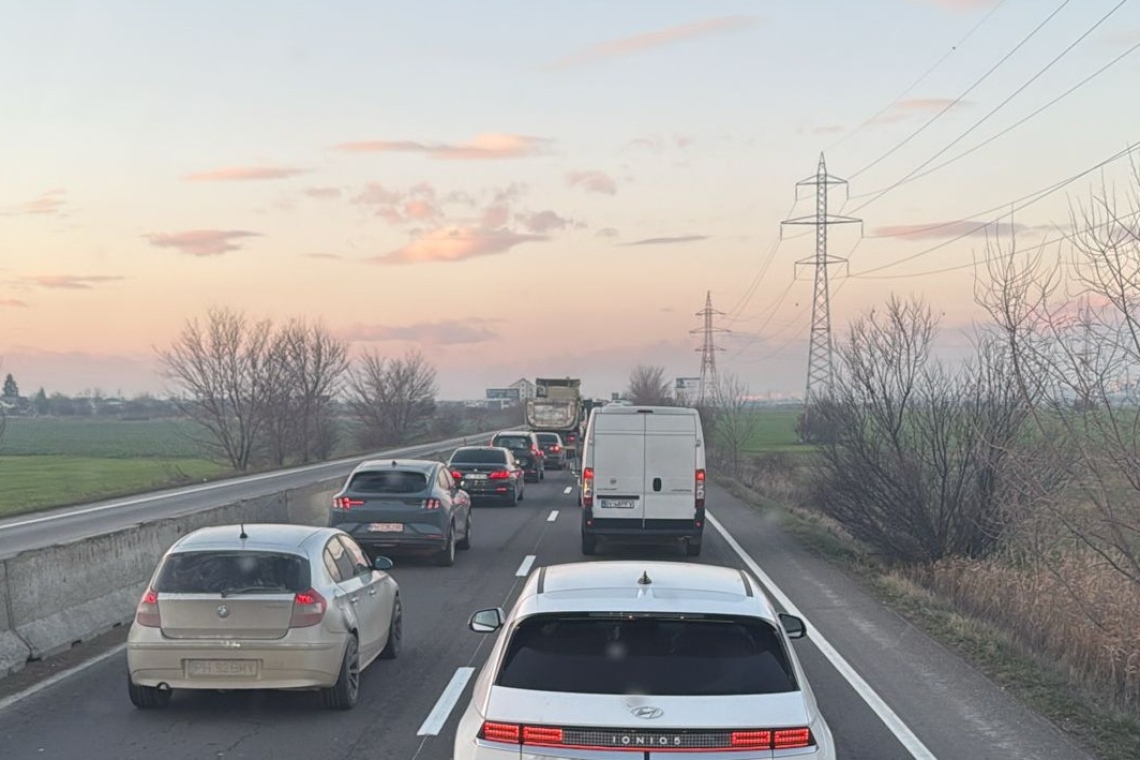 Intervenție a poliției la trecerea la nivel cu calea ferată de la Movila Vulpii