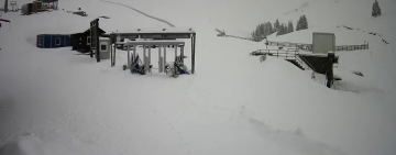 Domeniul schiabil din Sinaia, închis astăzi din cauza viscolului puternic