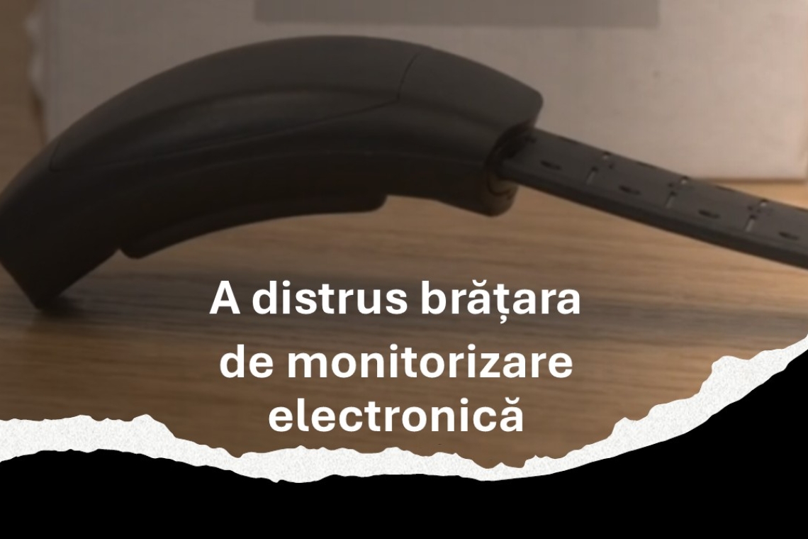 Mizil | Bărbat reținut după ce și-a distrus brățara electronică de supraveghere