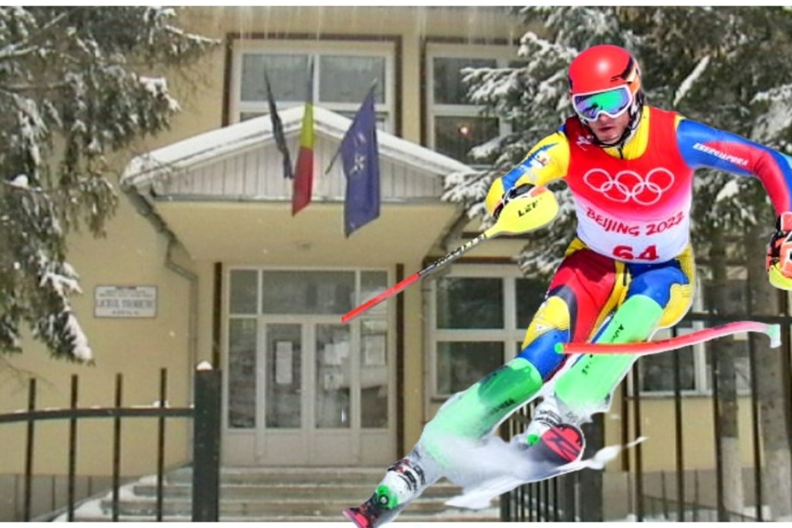 La Azuga NU se desființează clasa a IX-a a Liceului Teoretic, unde s-au pregătit olimpici la schi. Alexandru Ștefănescu este unul dintre ei!