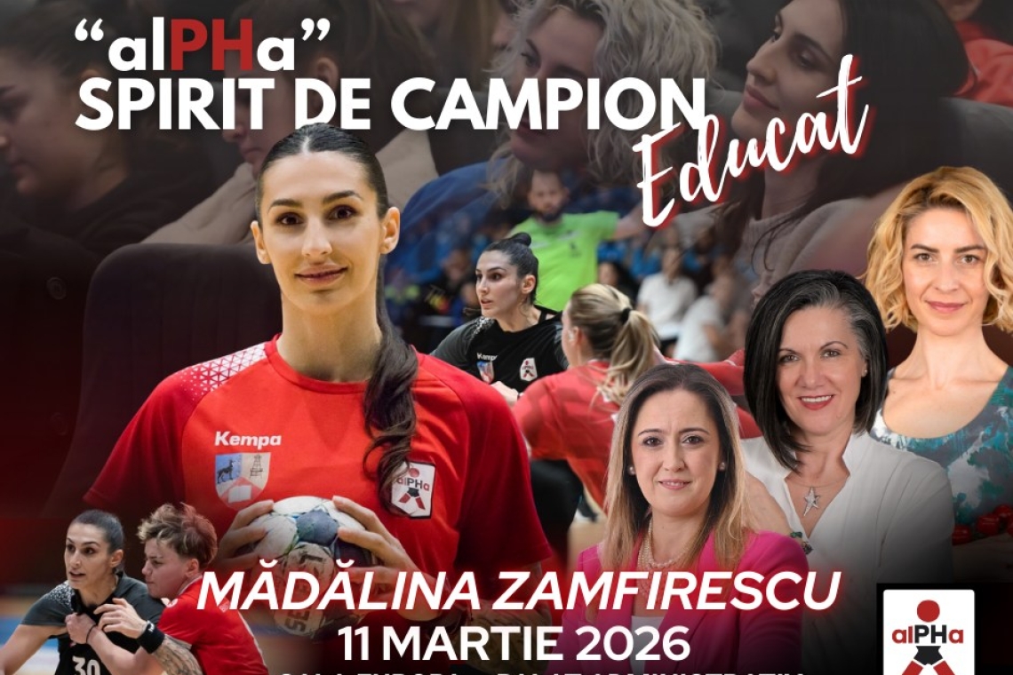 Handbalista Mădălina Zamfirescu, invitat special la evenimentul „Spirit de Campion Educat”, organizat la Palatul Administrativ din Ploiești