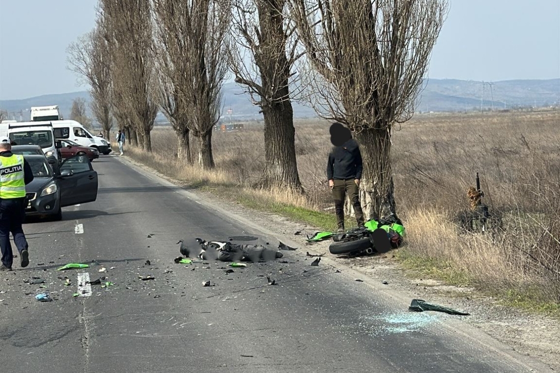 Motociclist rănit într-un accident produs pe DN1D, între Albești și Ciorani