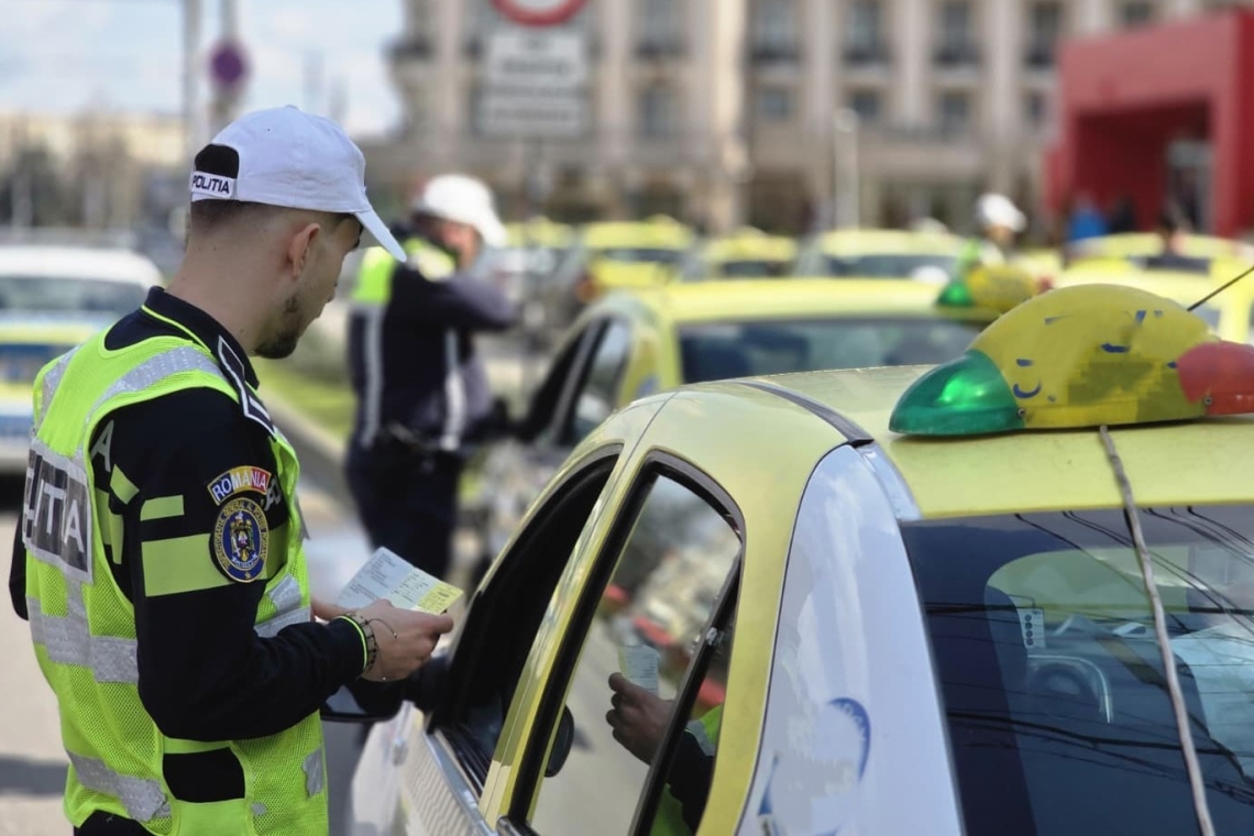 Rezultatele acțiunii polițiștilor rutieri din Ploiești: zeci de sancțiuni aplicate taximetriștilor și șoferilor de ride-sharing