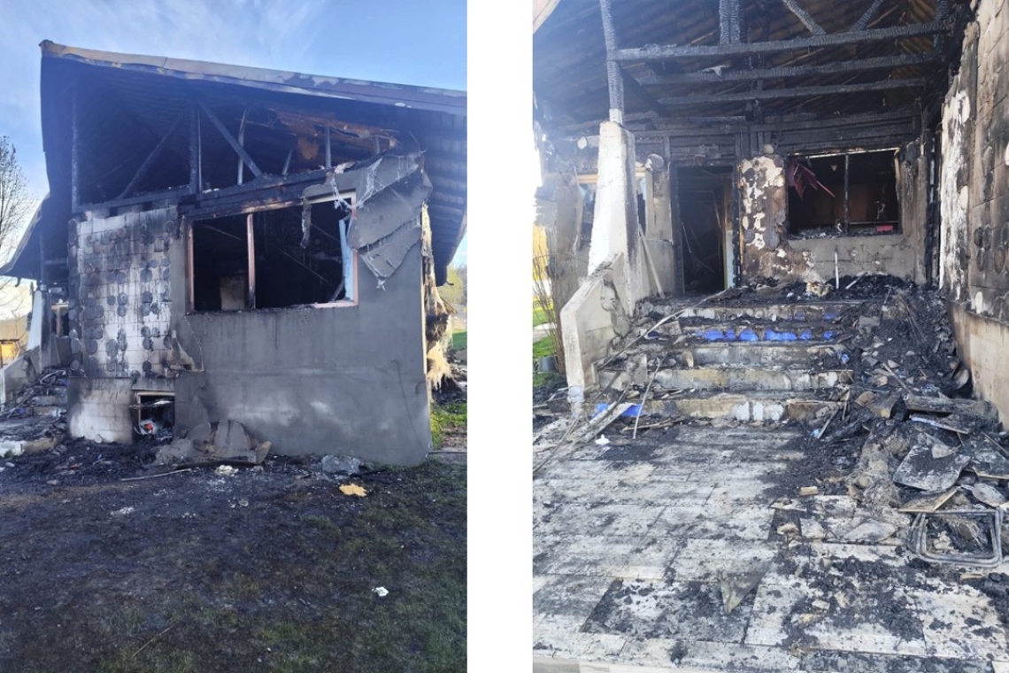 Un incendiu devastator a lăsat o familie din comuna Aluniș fără acoperiș deasupra capului, chiar înainte de Sărbătorile Pascale. Haideți să-i ajutăm!