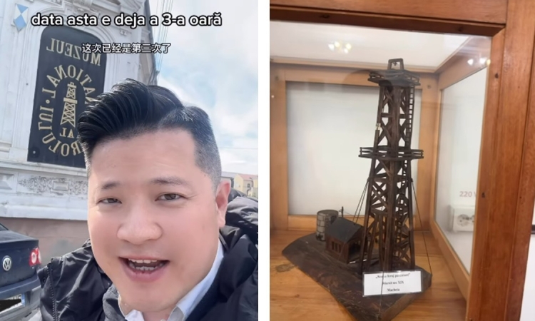 Muzeul Petrolului din Ploiești, promovat online de Gelu Chen, un antreprenor chinez care iubește România
