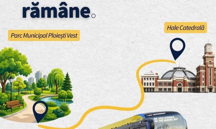 Ploieștenii decid viitorul traseului 33 către Parcul Municipal Vest. Linia este evaluată până la sfârșitul lunii iunie