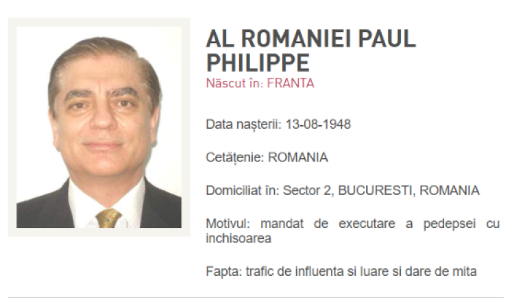 Curtea de Apel Paris a dispus predarea lui Paul de România către autoritățile române