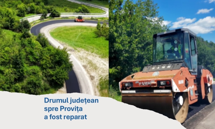 Lucrările de reparații pe drumul județean 100E, între Poiana Câmpina și Provița de Jos, au fost finalizate