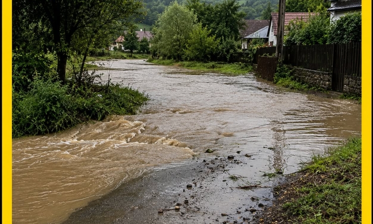 Cod galben de inundații emis de hidrologi în mai multe județe din țară. Și râurile din Prahova vor fi afectate