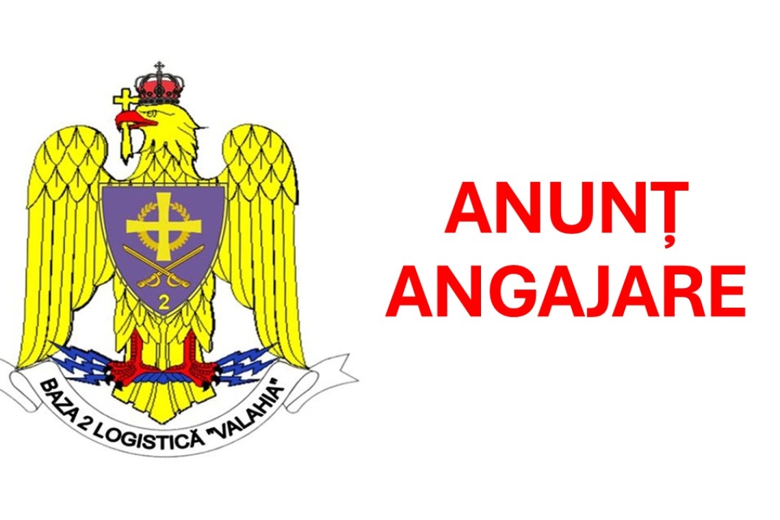 Anunț angajare inginer debutant la unitatea militară din Bucov