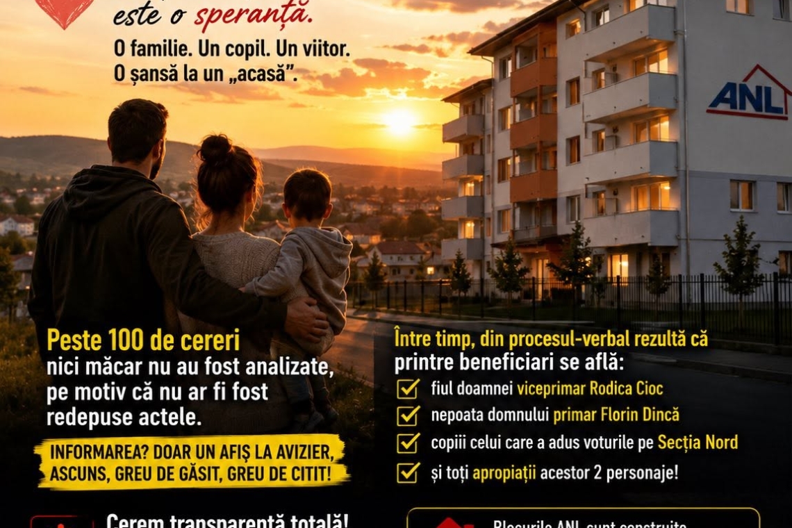 Consilier local din Boldești-Scăeni acuză lipsă de transparență în repartizarea locuințelor ANL și cere publicarea întregii proceduri