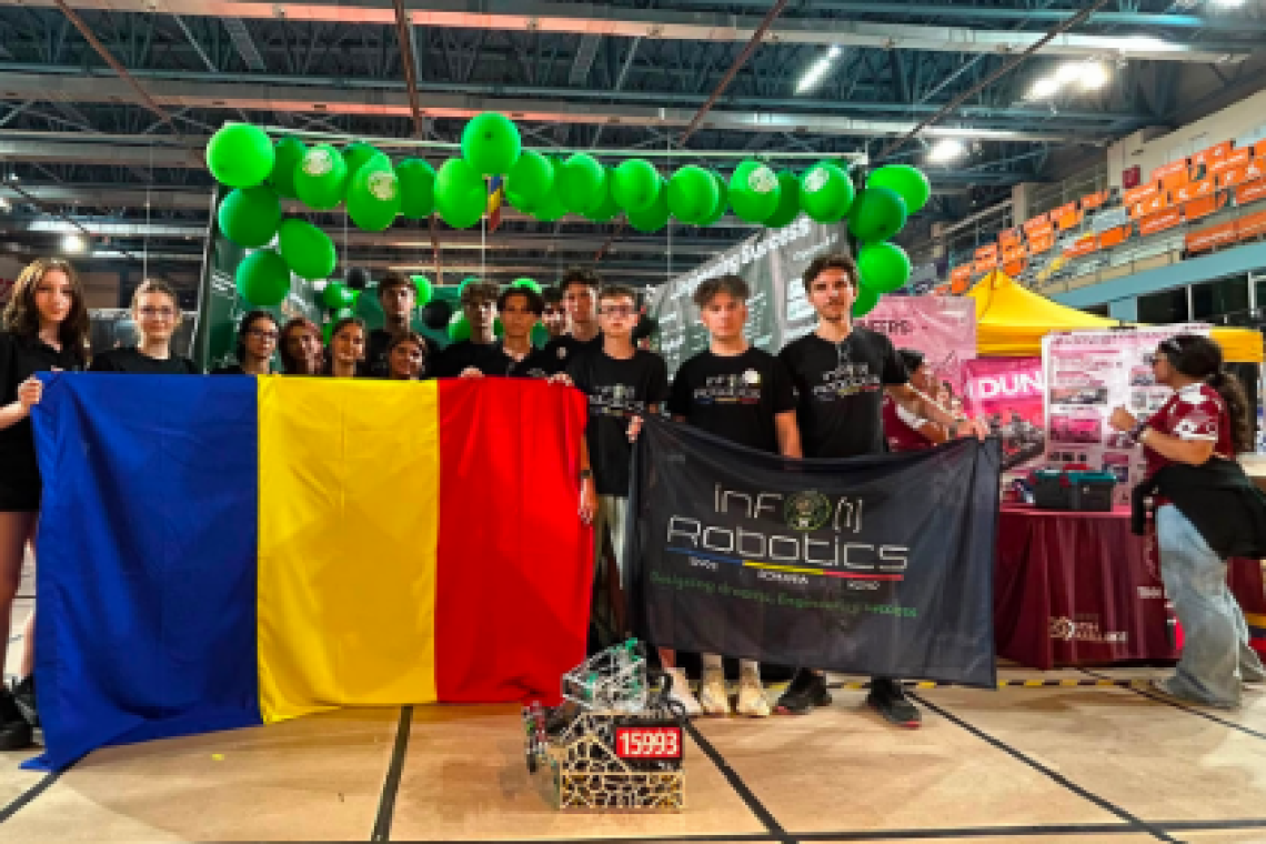 Ești elev la Colegiul Național „I. L. Caragiale” din Ploiești și vrei să transformi pasiunea pentru tehnologie în performanță? Intră în povestea de succes a echipei infO(1)Robotics!