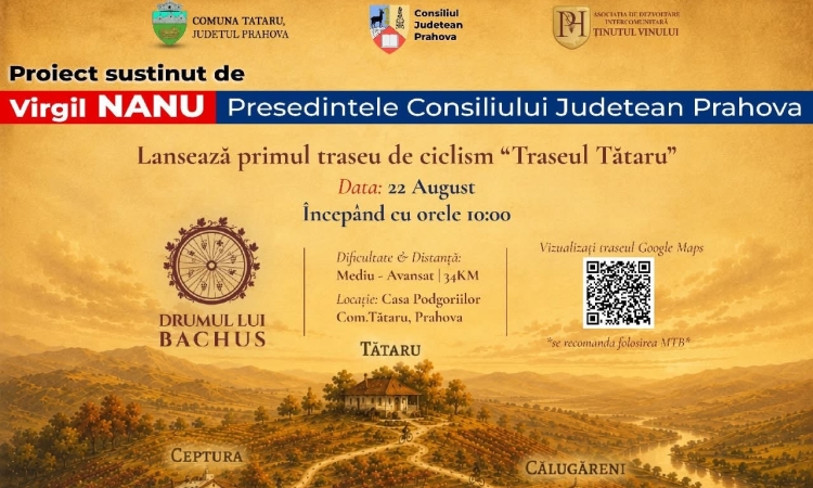 Bicicliști, vi se pregătește ceva! Emil Drăgănescu, administratorul public al Prahovei, ”dă din casă” primele informații despre un proiect MTB pe Drumul lui Bachus!