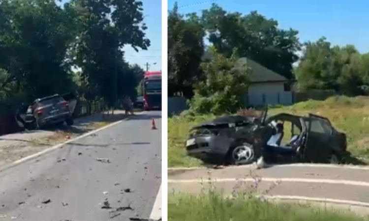 Accident pe DN1A, în Boldești-Scăeni. Un șofer de 70 de ani a fost rănit după o coliziune între două autoturisme