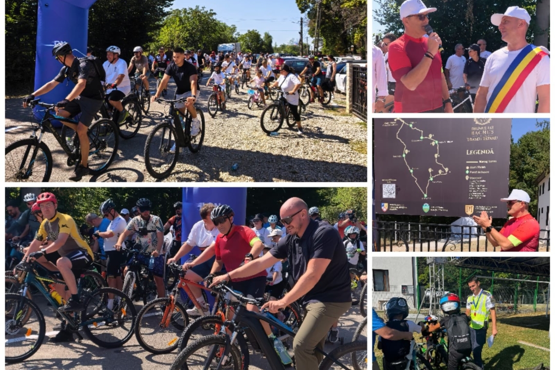 „Drumul lui Bachus”, noua provocare pentru iubitorii de mountain bike din Prahova. Traseul de 36 de kilometri a fost inaugurat la Tătaru
