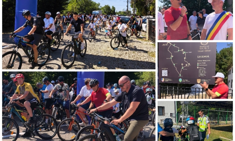 „Drumul lui Bachus”, noua provocare pentru iubitorii de mountain bike din Prahova. Traseul de 36 de kilometri a fost inaugurat la Tătaru