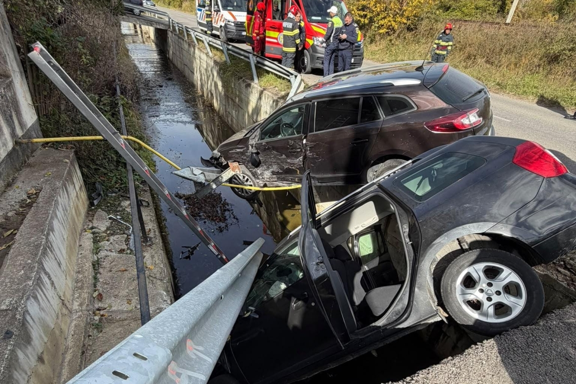 IPJ Prahova: Cum s-a produs accidentul din Poiana Câmpina, soldat cu o femeie rănită și o țeavă de gaze avariată